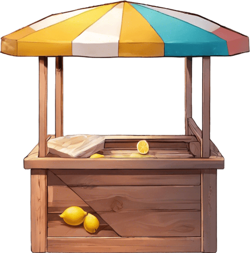 remove the glass and the crate of lemons from the table.