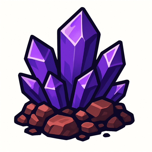 Helium cevheri - yazısız.
In-Game asset.  2d.  High contrast.  No shadows