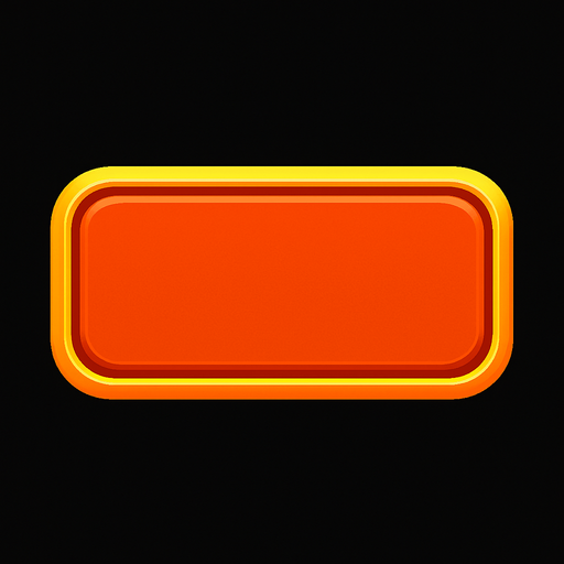 Empty button.
In-Game asset.  2d.  High contrast.  No shadows