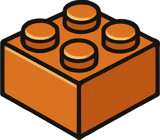 Lego bricks professor Layton game style.
In-Game asset.  2d.  High contrast.  No shadows