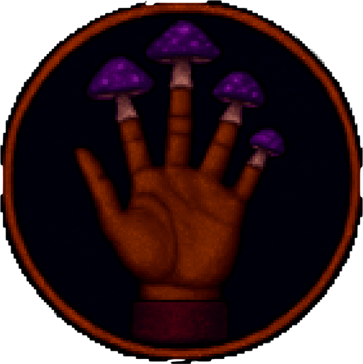 Make the fungus purple color