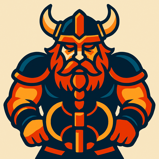 Wiking boss.
In-Game asset.  2d.  High contrast.  No shadows