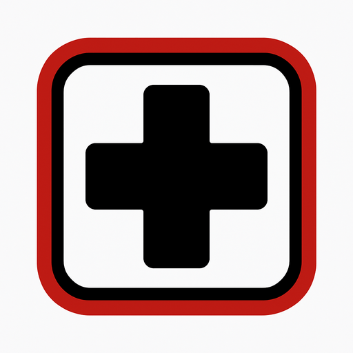 Minimalist medical icon.
In-Game asset.  2d.  High contrast.  No shadows