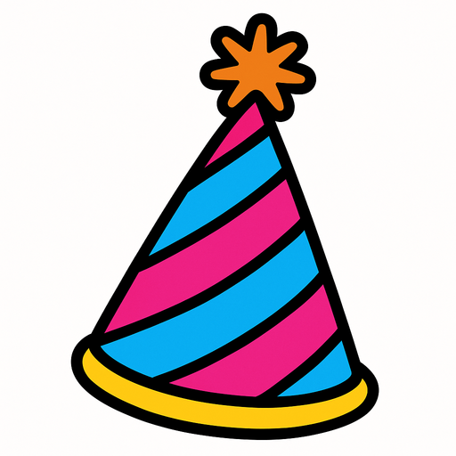 Party hat.
In-Game asset.  2d.  High contrast.  No shadows