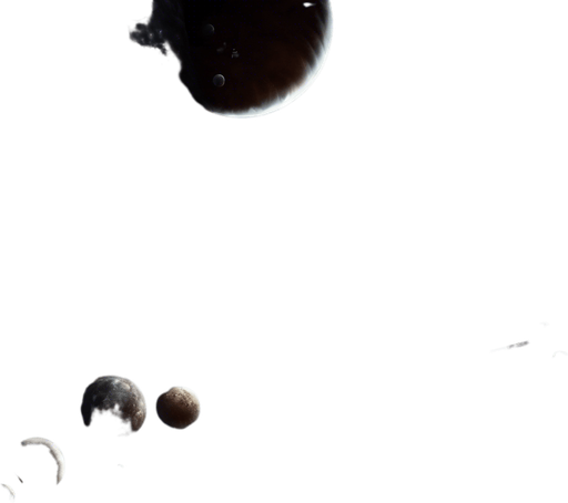 Pitch-dark realistic outer space