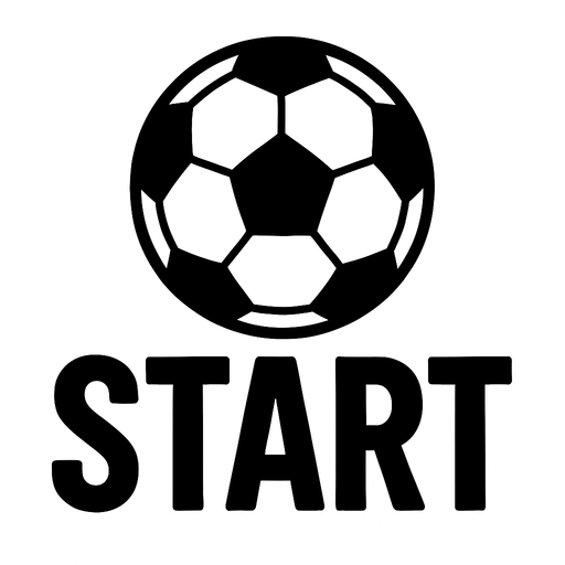 Soccer ball writes start in the middle.
In-Game asset.  2d.  High contrast.  No shadows