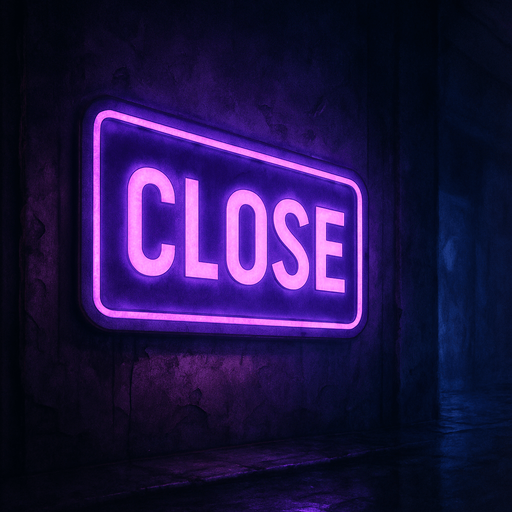 semi-realistic comic book style, moody neon lighting, lo-fi urban atmosphere, rich textures, cinematic framing, purple and blue tones, soft gradients, ambient reflections