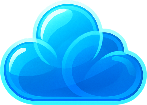 blue transparent cloud.
In-Game asset.  2d.  High contrast.  No shadows