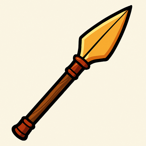 Mızrak.
In-Game asset.  2d.  High contrast.  No shadows