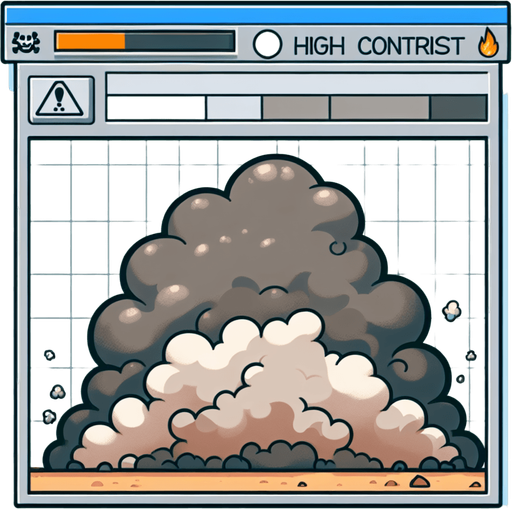 Noxious smell cloud.
Single Game Texture. In-Game asset. 2d. Blank background. High contrast. No shadows.
