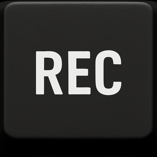 REPLACE ARROW WITH WHITE REC text