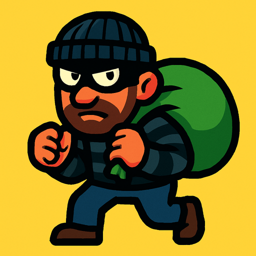 Ladron.
In-Game asset.  2d.  High contrast.  No shadows