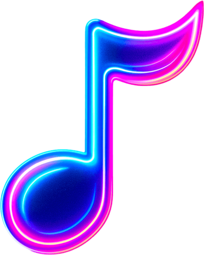 a musical note thats bright and neon thats also really cool looking.
In-Game asset.  2d.  High contrast.  No shadows