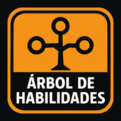 Arbol de habilidades botón.
In-Game asset.  2d.  High contrast.  No shadows