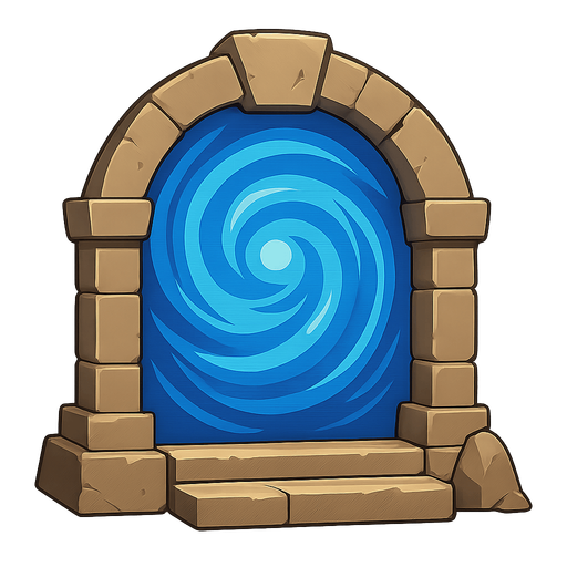 portal. No background. Transparent background. Blank background. No shadows. 2d. In-Game asset. flat
