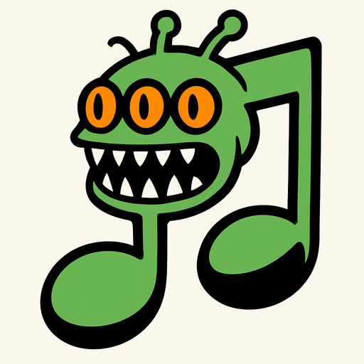 MÜZİK NOTASI ŞEKLİNDE BİR UZAYLI CANAVAR ÇİZ AMA BU KARAKTER PLAYER VE İSMİ HELİOS ONA GÖRE TASARLA. AYAKSIZ. GÖRSELE YAZI YAZMA
In-Game asset.  2d.  High contrast.  No shadows