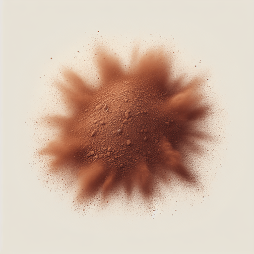a single brown dust particle.
Single Game Texture. In-Game asset. 2d. Blank background. High contrast. No shadows.