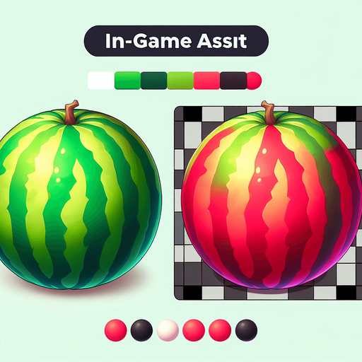 watermelon images.
Single Game Texture.  In-Game asset.  2d.  Blank background.  High contrast.  No shadows