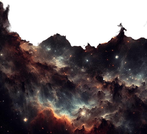 dark realistic outer space.