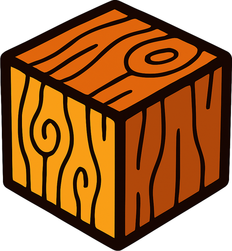 BloockWood.
In-Game asset.  2d.  High contrast.  No shadows