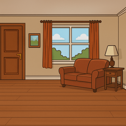 arkaplan için geniş bir zemin gerçekçi bir salon genellikle  pencere kapı koltuk gibi şeyler olsun.
In-Game asset.  2d.  High contrast.  No shadows