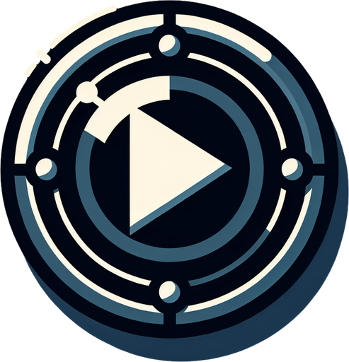 Play_button.
Single Game Texture.  In-Game asset.  2d.  Blank background.  High contrast.  No shadows