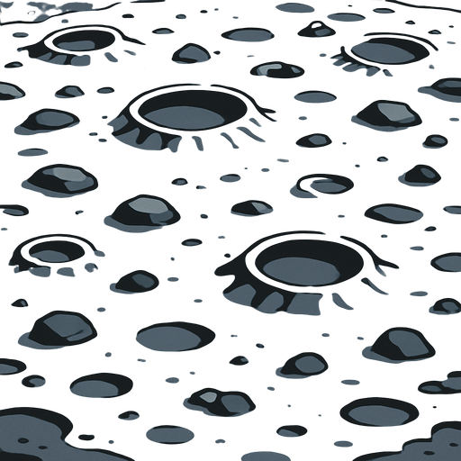 Moon floor for background.
In-Game asset.  2d.  High contrast.  No shadows