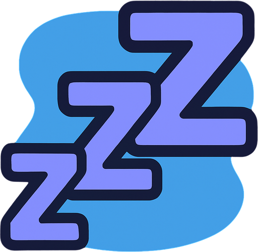 zzZZZ.
In-Game asset.  2d.  High contrast.  No shadows