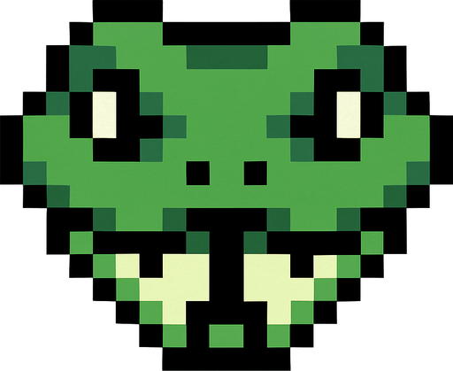 snake head 16x16.
In-Game asset.  2d.  High contrast.  No shadows