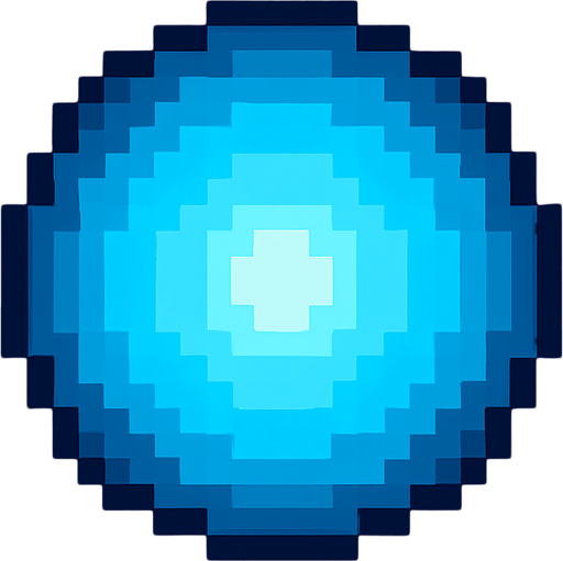 pixelart blue circular enemy projectile to dodge
In-Game asset.  2d.  High contrast.  No shadows. Pixel art