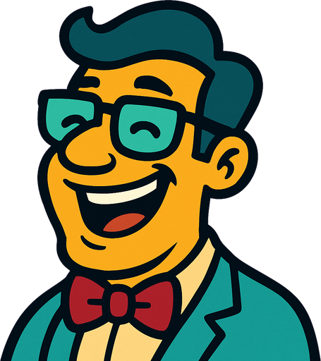 Profile photo of a humorous man.
In-Game asset.  2d.  High contrast.  No shadows