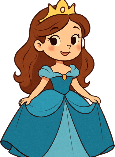 Has una princesa estilo cartoon.