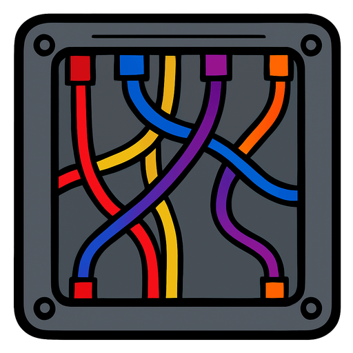 cablePanel among us.
In-Game asset.  2d.  High contrast.  No shadows