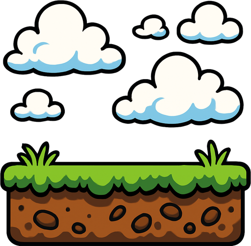 Add some clouds.
In-Game asset.  2d.  High contrast.  No shadows