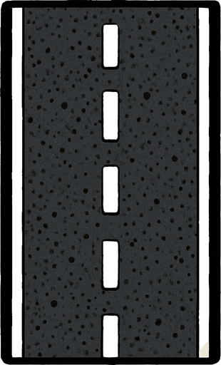asphalt road.
In-Game asset.  2d.  High contrast.  No shadows