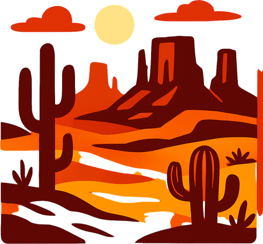 desertscenery.
In-Game asset.  2d.  High contrast.  No shadows