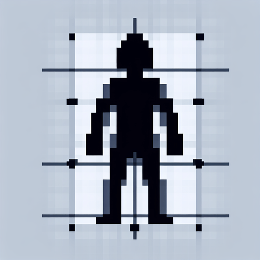 A human, top-down view.
Single Game Texture.  In-Game asset.  2d.  Blank background.  High contrast.  No shadows. Simple pixel art