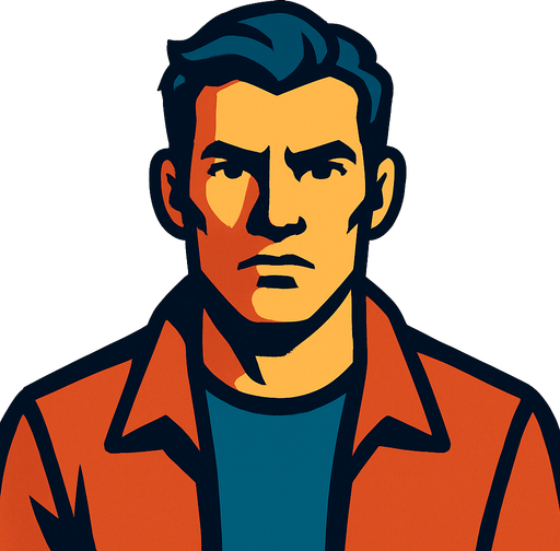 Bir insan.
In-Game asset.  2d.  High contrast.  No shadows