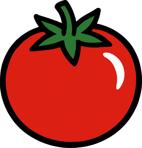 tomate.
In-Game asset.  2d.  High contrast.  No shadows