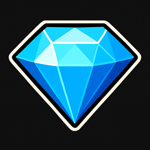 diamond.
In-Game asset.  2d.  High contrast.  No shadows