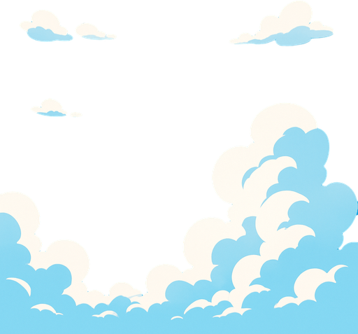 blue sky wiew large scale.
In-Game asset.  2d.  High contrast.  No shadows