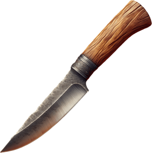 日本の包丁.
Single Game Texture. In-Game asset. 2d. Blank background. High contrast. No shadows.