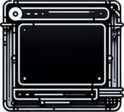 basic rectangular empty black popup.
UI element.