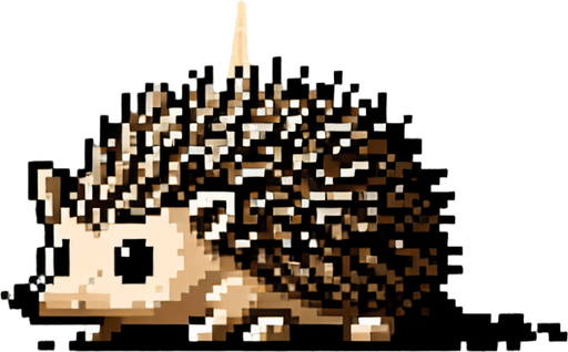 a hedgehog on a street.
video game sprite