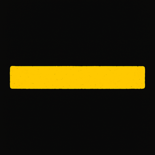 düz sarı çizgi.
In-Game asset.  2d.  High contrast.  No shadows