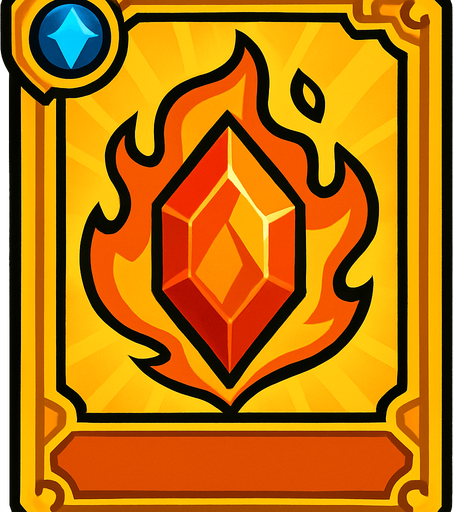 legendary card.
In-Game asset.  2d.  High contrast.  No shadows
