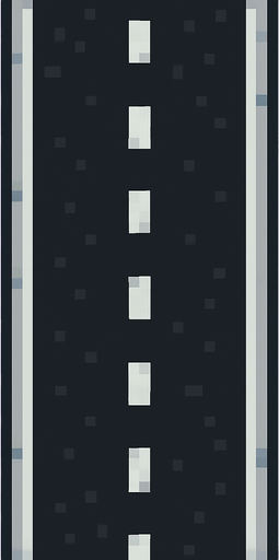 road, pixel, 2d.
In-Game asset.  2d.  High contrast.  No shadows. In-Game asset