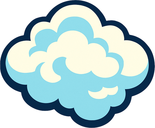 distantCloud top view.
In-Game asset.  2d.  High contrast.  No shadows