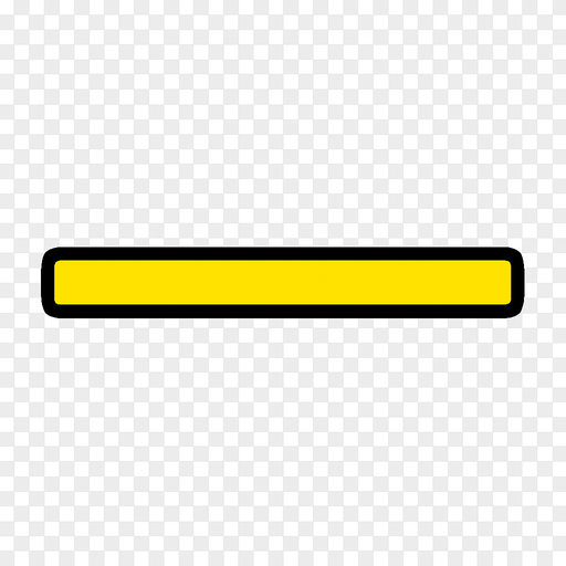 düz sarı çizgi.
In-Game asset.  2d.  High contrast.  No shadows