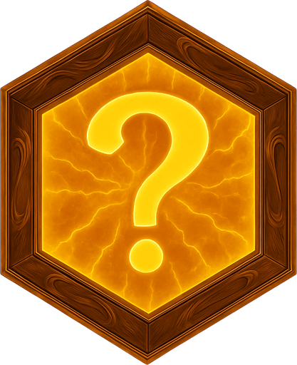 A '?' (question mark) symbol inside